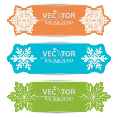 Kartları ile kar taneleri kümesi