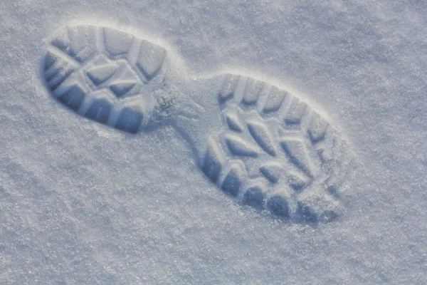 人类在雪的背景 — 图库照片