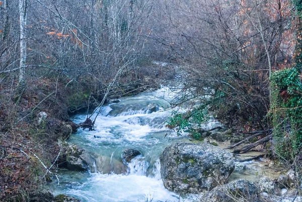 急いで山川の風景 — ストック写真