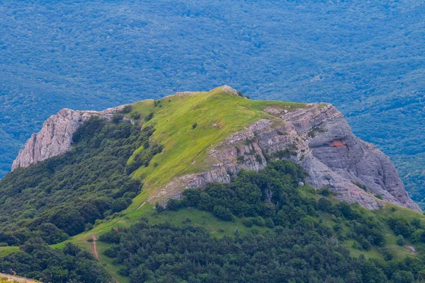 Närbild grön mount topp — Stockfoto