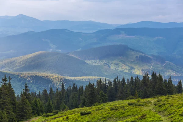 Vackra gröna berg dalen — Stockfoto