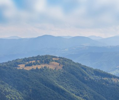 güzel yeşil dağ manzarası