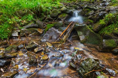 Acele dağ nehir manzarası