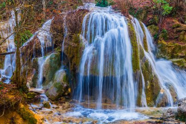 closeup Simli akış Şelalesi, Kırım Ukrayna