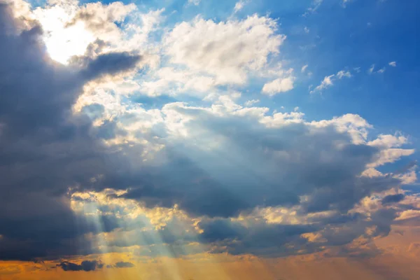 Fondo Azul Cielo Nublado — Foto de Stock