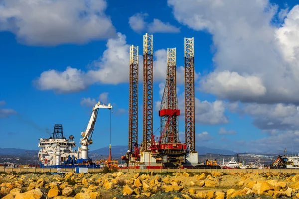 Scena Del Porto Marittimo Lavoro — Foto Stock