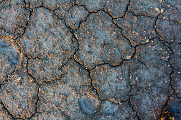 Closeup Droge Zoute Grond Achtergrond — Stockfoto