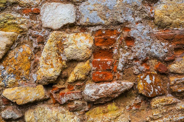 Closeup Rode Bakstenen Muur Stenen Achtergrond — Stockfoto