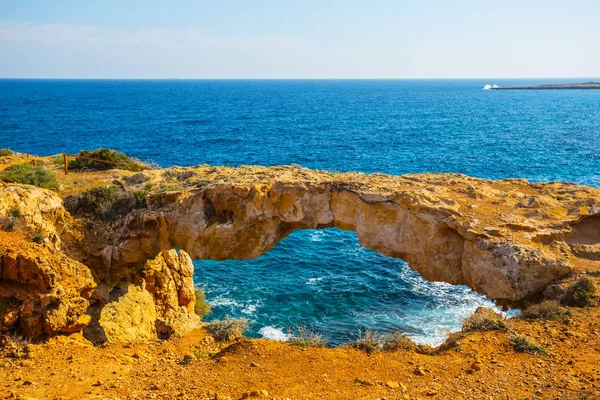 Cape Emerald Sea Bridge Sinners Cyprus — Stock Photo, Image