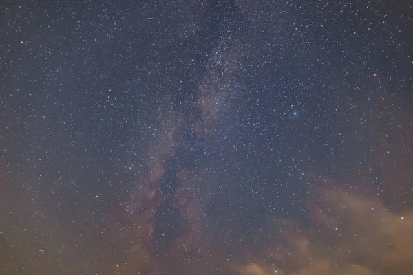 Natthimmel Med Mjölkaktigt Sätt — Stockfoto