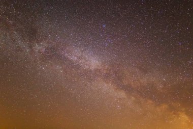 Samanyolu arka plan ile gece gökyüzü