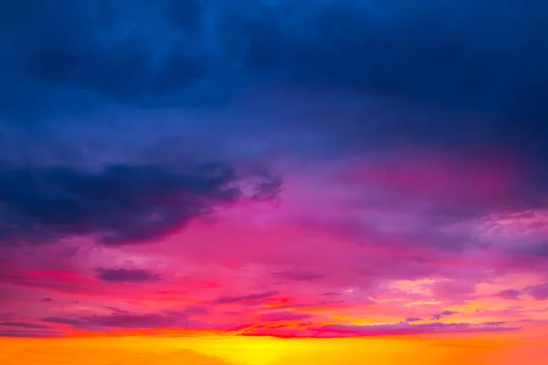 Dramatic Evening Sky Background Sunset — Stock Photo, Image