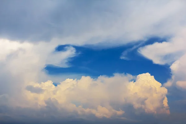 Fundo Céu Nublado Azul Bonito — Fotografia de Stock