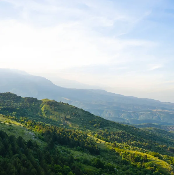 Pendiente Verde Montaña Madrugada — Foto de Stock