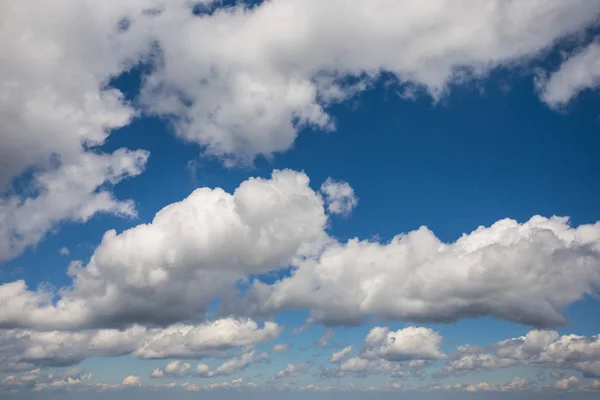 Jour Été Ciel Nuageux Bleu Fond — Photo