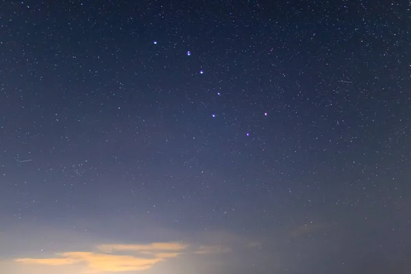 Nahaufnahme Eines Großen Sternbildes Nächtlichen Sternenhimmel — Stockfoto