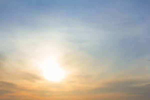 Beautiful Soft Sunset Cloudy Sky Outdoor Background — Stock Photo, Image