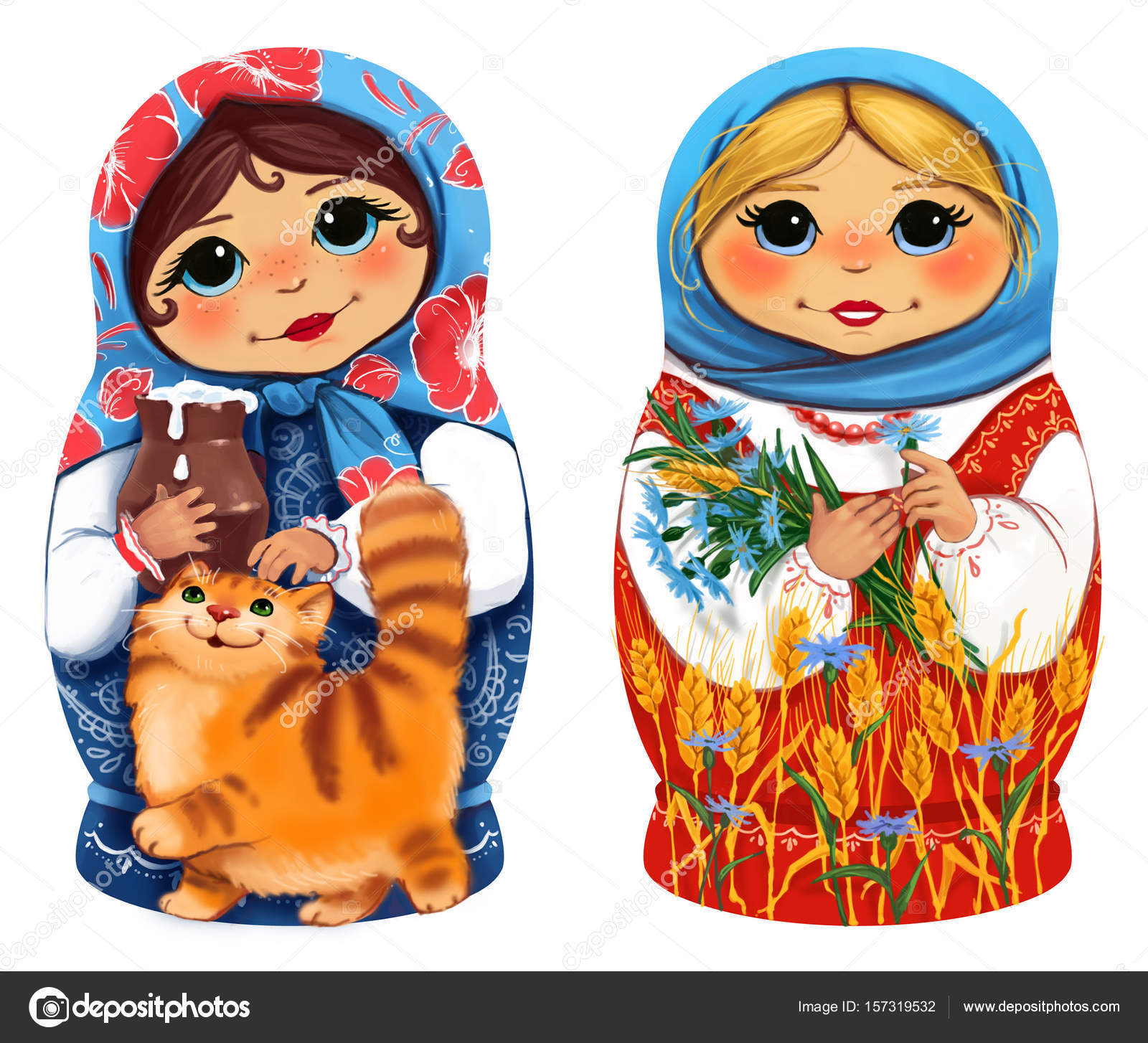 painting nesting dolls