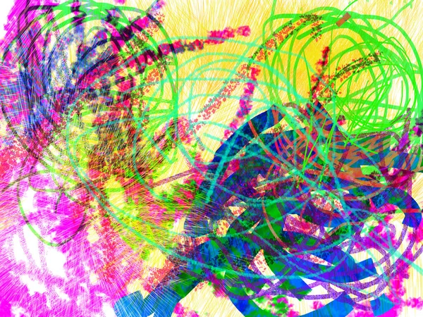 Renkli dairelere sahip soyut arkaplan