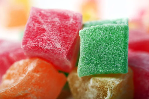 bright colorful sweets. Gummy candy texture background. jelly candies close-up. selective focus