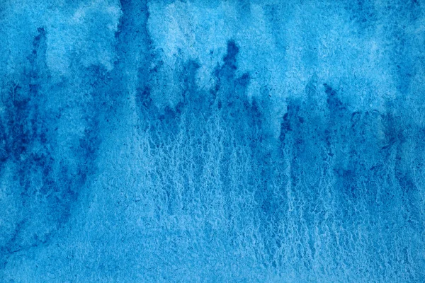Abstract Blauwe Aquarelachtergrond Blauwe Abstracte Achtergrond Natte Aquarelpapier — Stockfoto