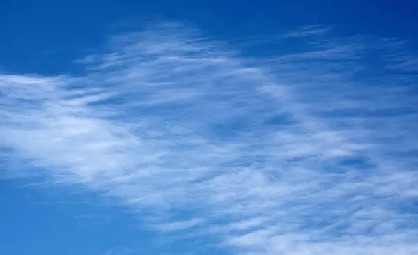 Modrá Obloha Mraky Mraky Peří — Stock fotografie