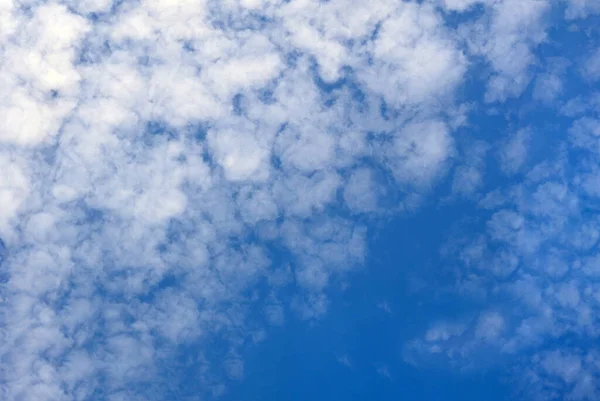 Céu Azul Com Nuvens Nuvens Penas — Fotografia de Stock