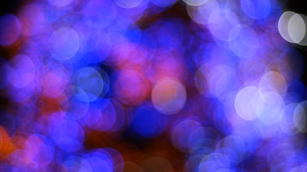Blurred colorful bokeh christmas background — ストック動画