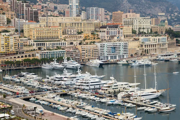 Blick auf den Hafen von Monaco. — Stockfoto