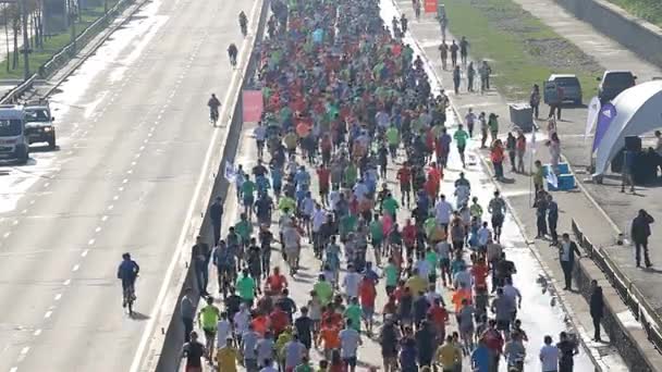 Kiev half marathon in Kyiv, Ukraine — Stock Video