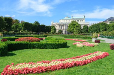 Viyana'da Volksgarten Parkı