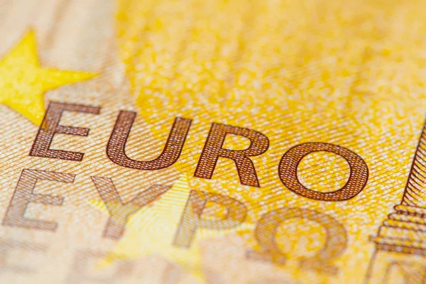 Macro sfondo di cinquanta euro — Foto Stock