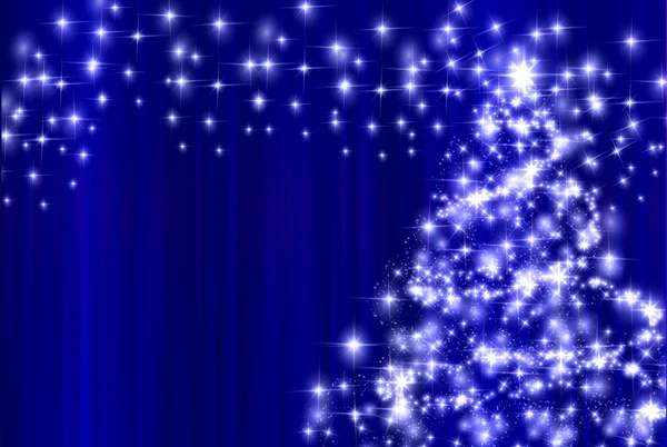 圣诞节雪明星背景 — 图库矢量图片