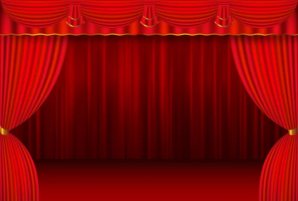 Curtain stage curtain background — Stock Vector