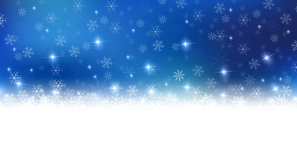 Christmas snow winter achtergrond — Stockvector