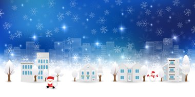 Noel kar Santa arka plan