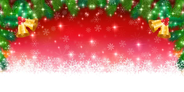 Christmas snow winter background — Stock Vector