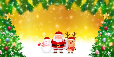 Noel kar Santa arka plan