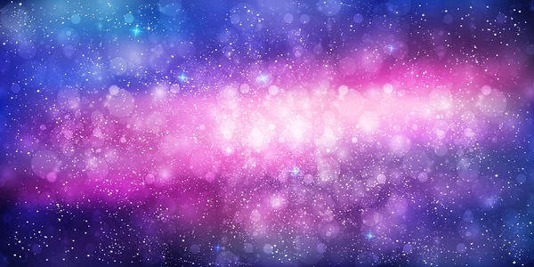 惑星天体の銀河の背景 — ストックベクタ