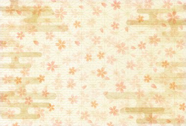 Kiraz Japonca tebrik kartı arka plan kağıt