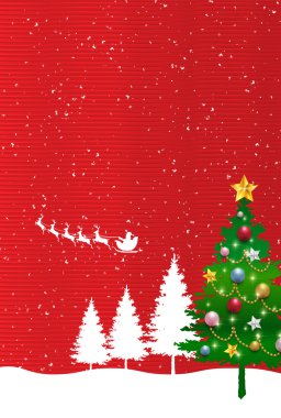 Noel kar Santa arka plan