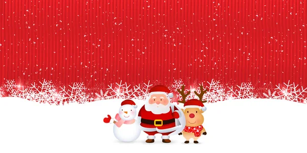 Noel kar Santa arka plan