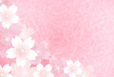 Kiraz Bahar yeni yıl kartı arka plan