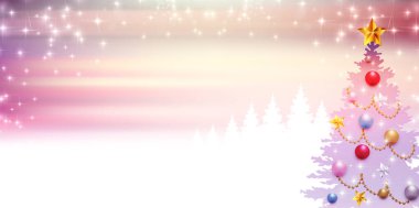 Noel kar köknar ağacı arka plan