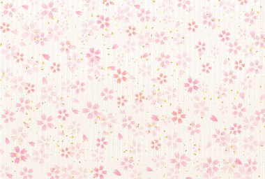 Japon kiraz tebrik kartı arka plan kağıt