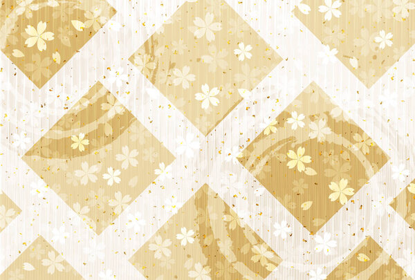 Cherry Japanese paper New Year's card background