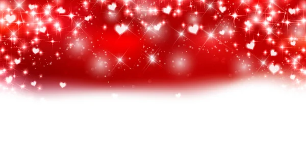 情人节的心红色背景 — 图库矢量图片