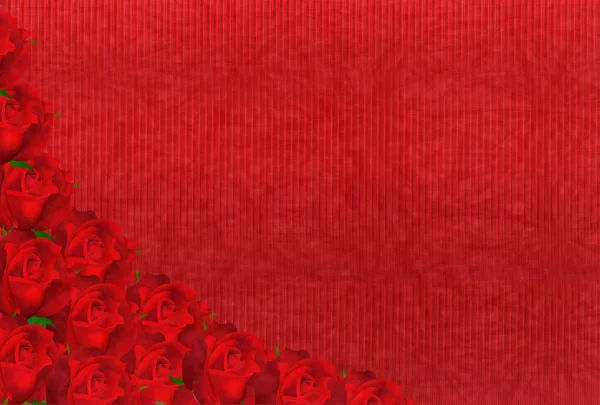 Valentine Rosas Papel japonês fundo — Vetor de Stock