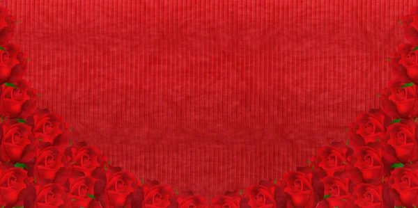 Valentine Rosas Papel japonês fundo — Vetor de Stock