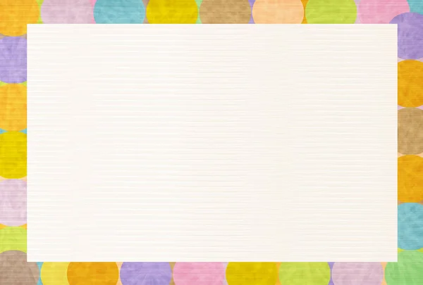 Rama New Year's kort japanskt papper bakgrund — Stock vektor